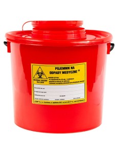 Pojemnik na odpady medyczne 3,5L czerwony