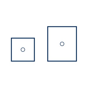 Serweta operacyjna jałowa 45x45 z otworem 6 cm bez przylepca