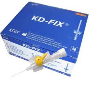 Wenflon KD-FIX 0,7x19 24G żółty kaniula dożylna 