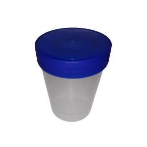 Pojemnik na mocz 100ml NIEBIESKI ,niejałowy 