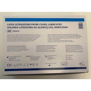 Osłonka lateksowa na głowice USG, nawilżająca