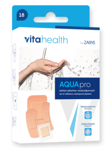 Zestaw plastrów z opatrunkiem Zarys Vita Health Aqua Pro 18 sztuk